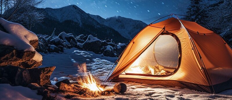 how to keep a tent warm