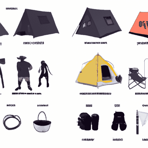  a timeline of stealth camping evolution, from ancient cavemen with primitive tents to modern campers with high-tech gear, all subtly hidden within various wilderness scenes