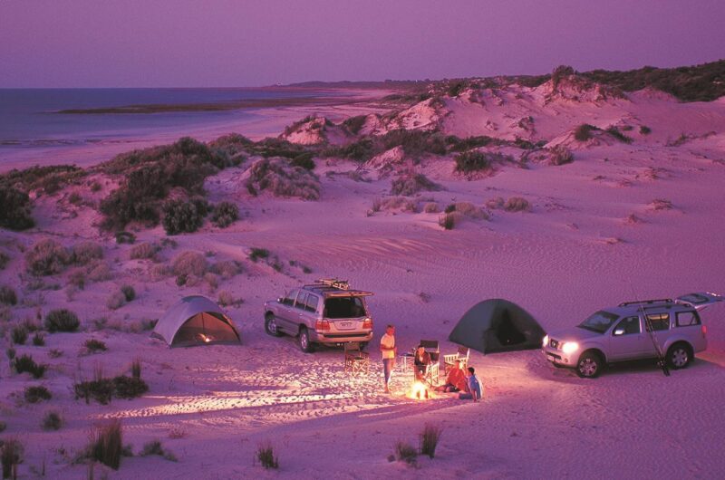 a camp spot near Adelaide